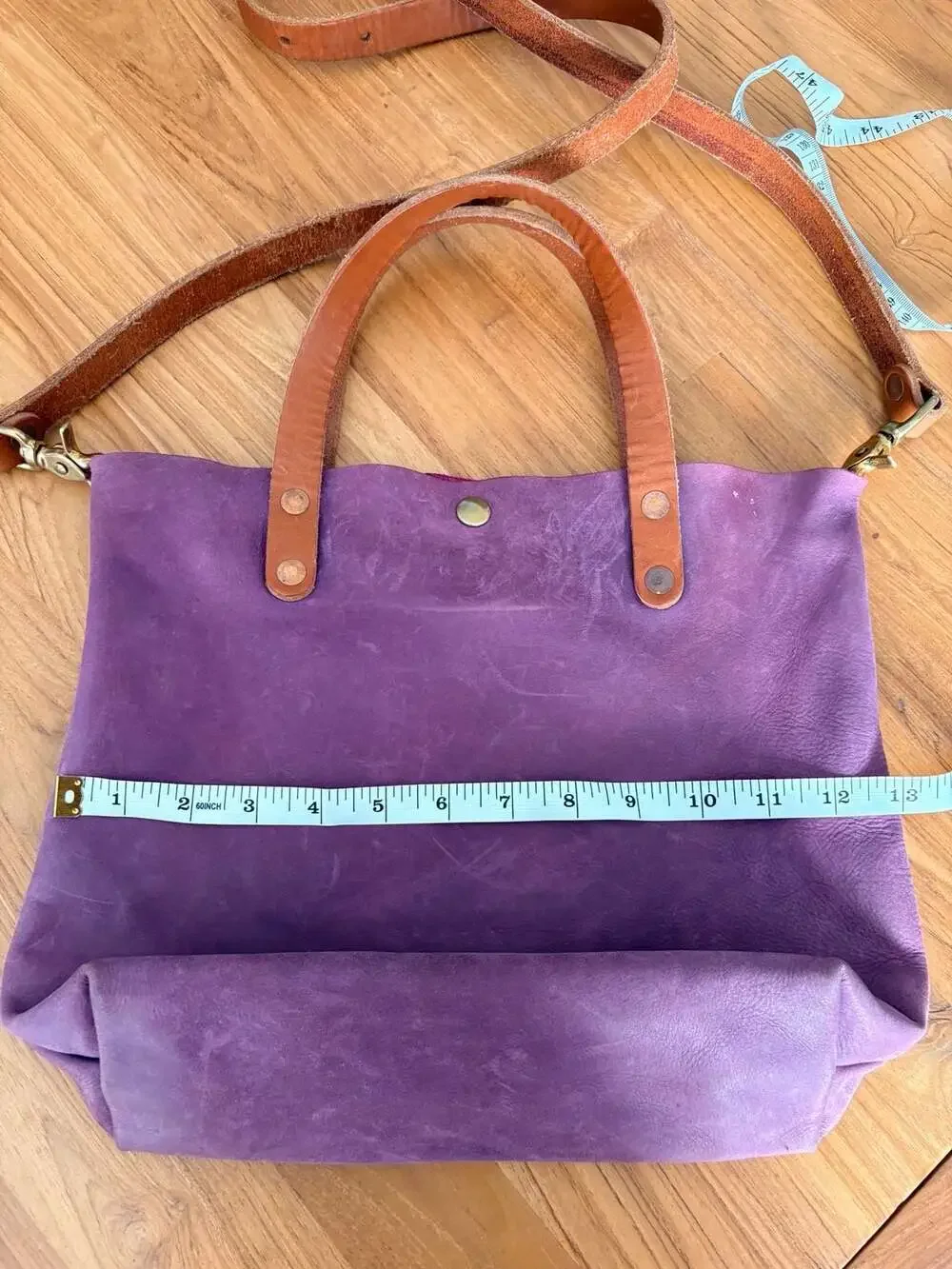 KMM & Co. Pink Bulldog Mini Tote Bag with Crossbody Strap